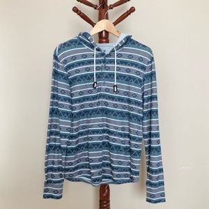 🔥On The Byas Tribal Pattern Pullover Hoodie